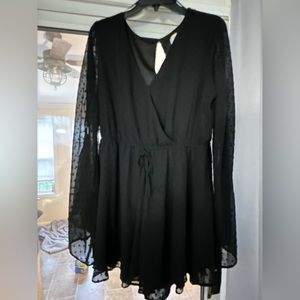 A’Beautiful Soul / Arula Black Swiss Dot Romper